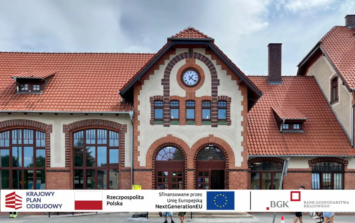 aktualność: 7,3 mln zł z KPO na refinansowanie rewitalizacji zabytkowego dworca PKP w Szczecinku