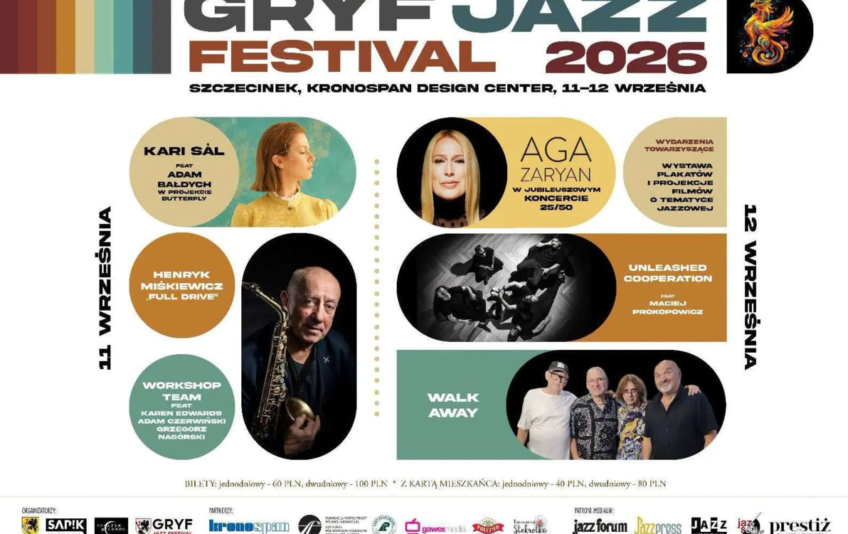 aktualność: Gryf Jazz Festival po raz drugi w Szczecinku. Rusza sprzedaż biletów